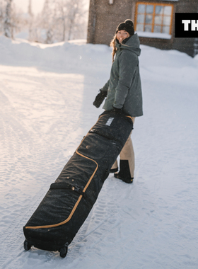 Thule Roundtrip环游滑雪雪橇雪板滚轮包可拉可提大容量多仓收纳