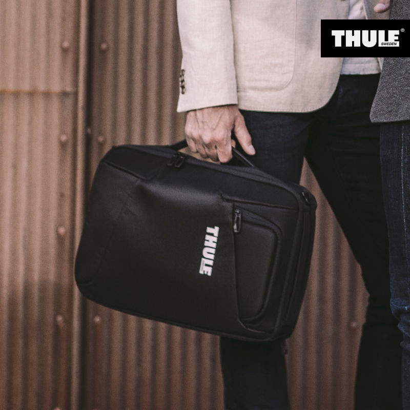 Thule Accent音素电脑包斜挎单肩包大容量城市通勤出差可切换双肩