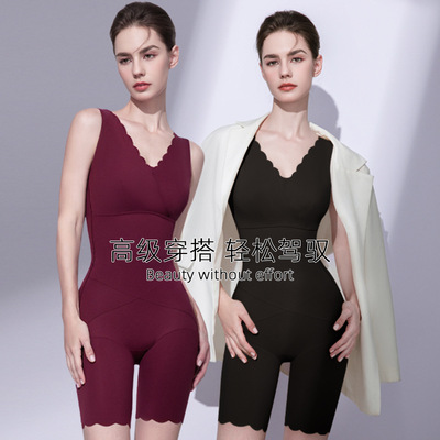 日本品质女士收腹连体塑身衣塑型全身强压内衣内裤一体瘦身束身紧