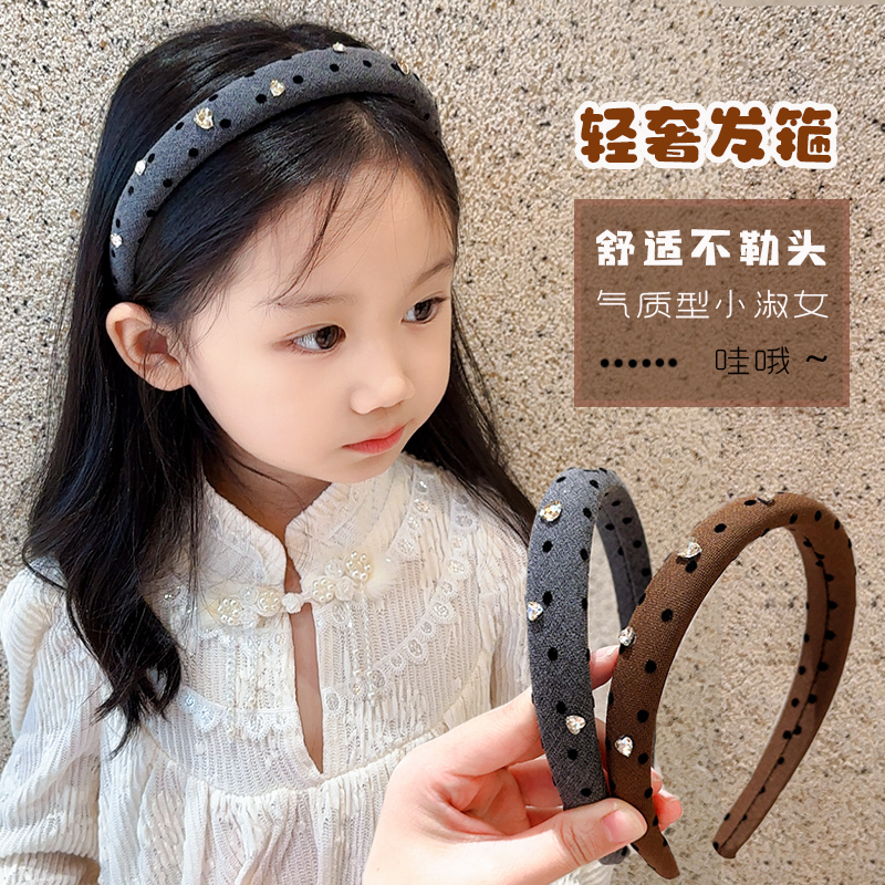 公主宽边水钻不勒头气质发箍