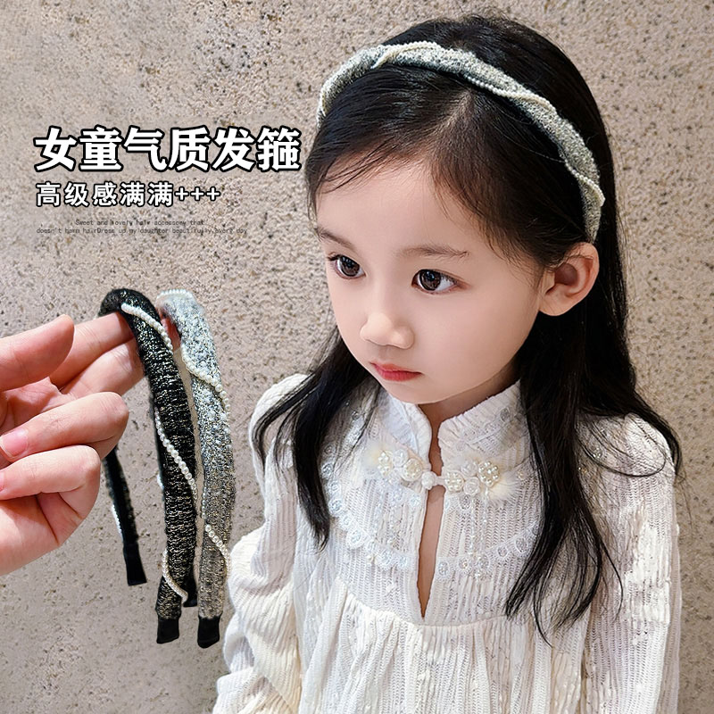 发箍韩系珍珠麻花辫小香风发箍