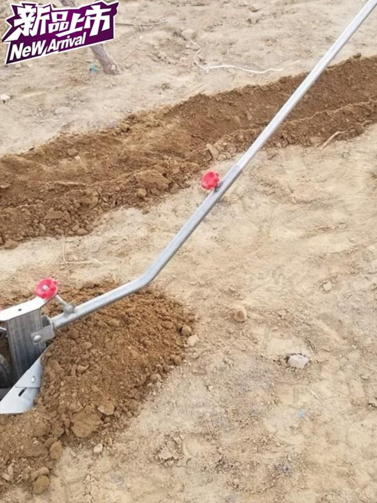 手拉犁人工小型犁地工具犁田机水田农用a人耕地翻土农业工具神器