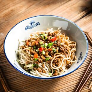 吃面碗家用7寸面条碗陶瓷碗个人专用斗笠面碗大碗复古餐具蒸菜盘