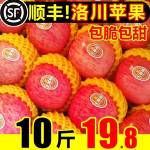正宗陕西洛川苹果新鲜水果整箱当季红富士冰糖心脆甜顺丰包邮10斤