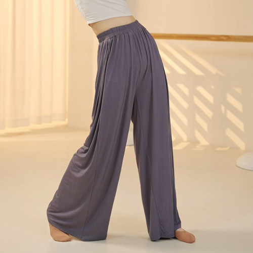 速发舞新裤2024体季蹈款成人宽松飘逸阔腿形冬练功跳舞专用裤子