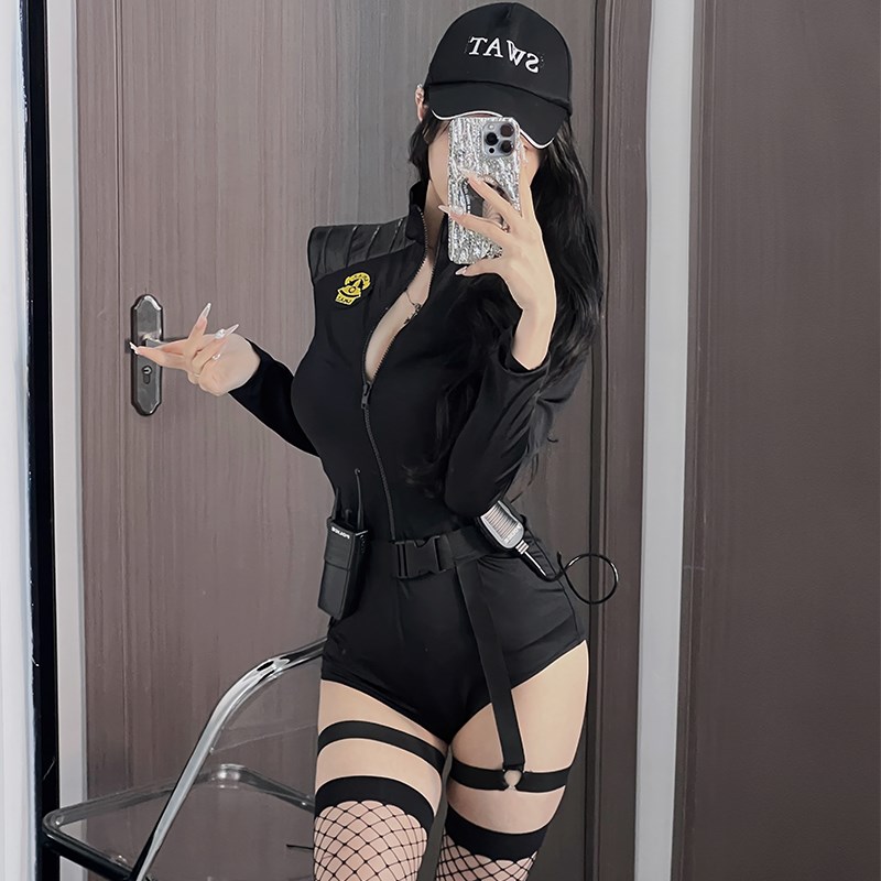 速发纯王圣节警官制场套装夜服纯欲欲特工教官舞台装空姐警