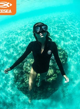 速发澳洲AXES 1mm 湿衣柔肤水母衣环保无胶防寒冲浪服潜体连水服