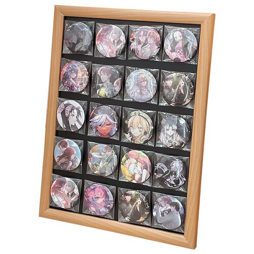 速发吧唧展示架立牌收纳盒宿舍陈列金属展示框痛桌谷子磁吸板