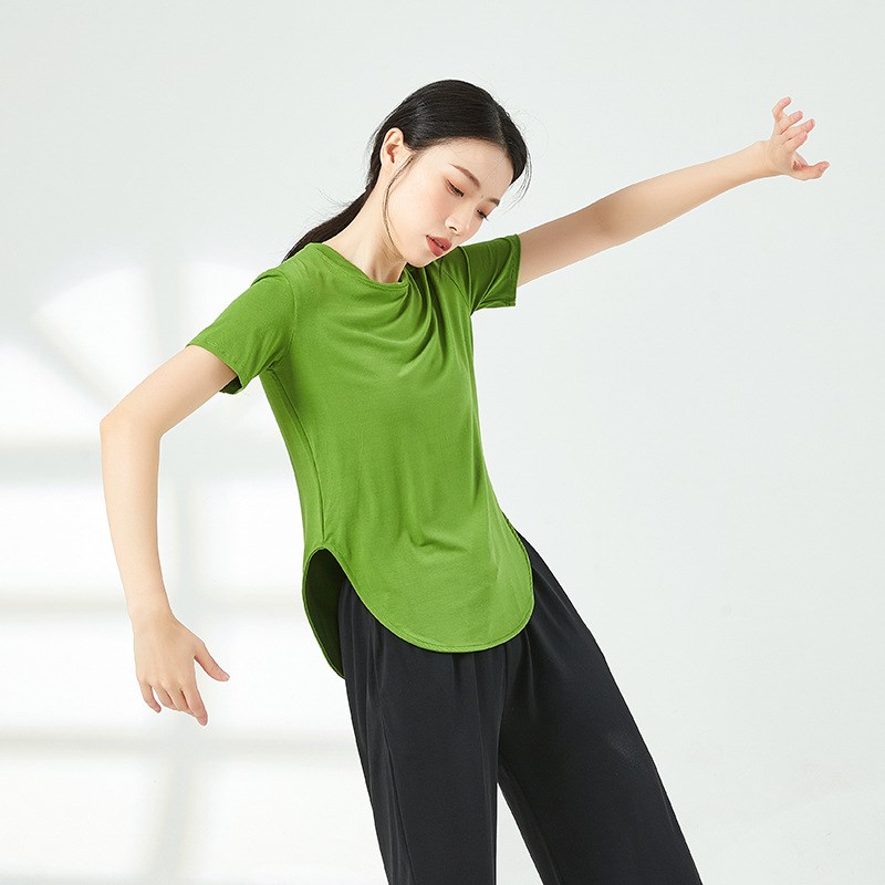 速发莫典尔舞舞上衣圆领形体训练服古代舞练功服民族蹈舞服