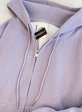 速发连帽紫色士衣卫2外2新款爆款秋冬山东即墨春0套韩系慵懒风