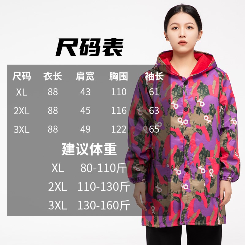 速发罩衣士家用厨款房水不粘毛工作服长袖围裙外套厚新款薄防餐饮