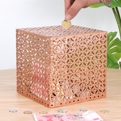 365天存钱计划表存钱罐创意个性 成人透明打不R开攒钱箱儿童零钱罐