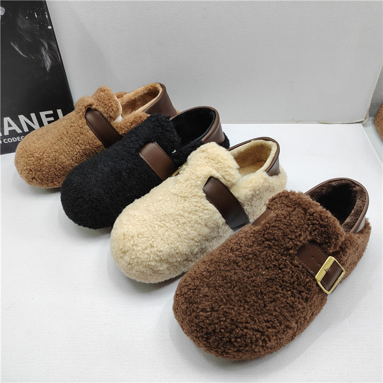 撤柜处理折扣外贸女鞋2025冬新款百搭舒适保暖勃肯鞋休闲女棉鞋