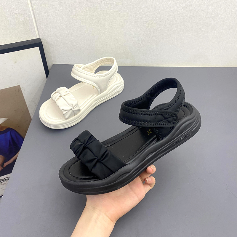 时尚魔术贴沙滩鞋运动休闲女凉鞋