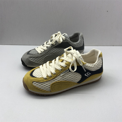 撤柜处理折扣外贸女鞋2025夏新款阿甘鞋运动复古休闲透气女单鞋40