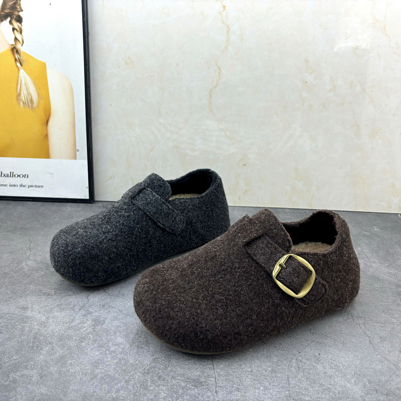 撤柜处理折扣外贸女鞋2025秋新款一脚蹬乐福鞋舒适保暖休闲女棉鞋,女鞋,深口单鞋,淘宝优惠券,粉丝福利购,淘宝优惠卷