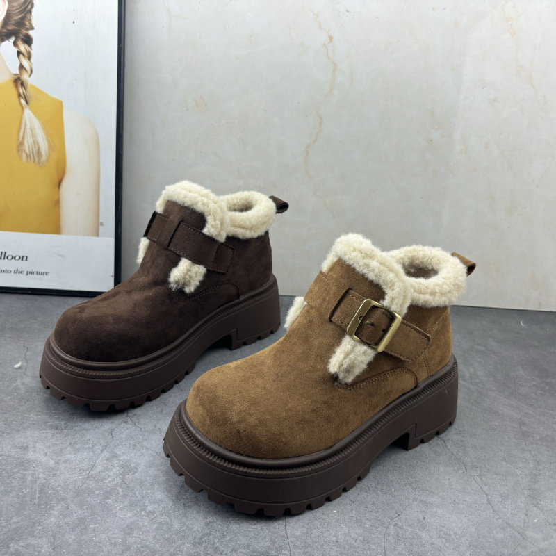 撤柜处理折扣外贸女鞋2025秋新款一脚蹬保暖舒适勃肯鞋百搭女棉鞋