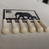 高端手工定制猛犸牙满纹冰D料吉他弦枕弦钉弦锥琴桥