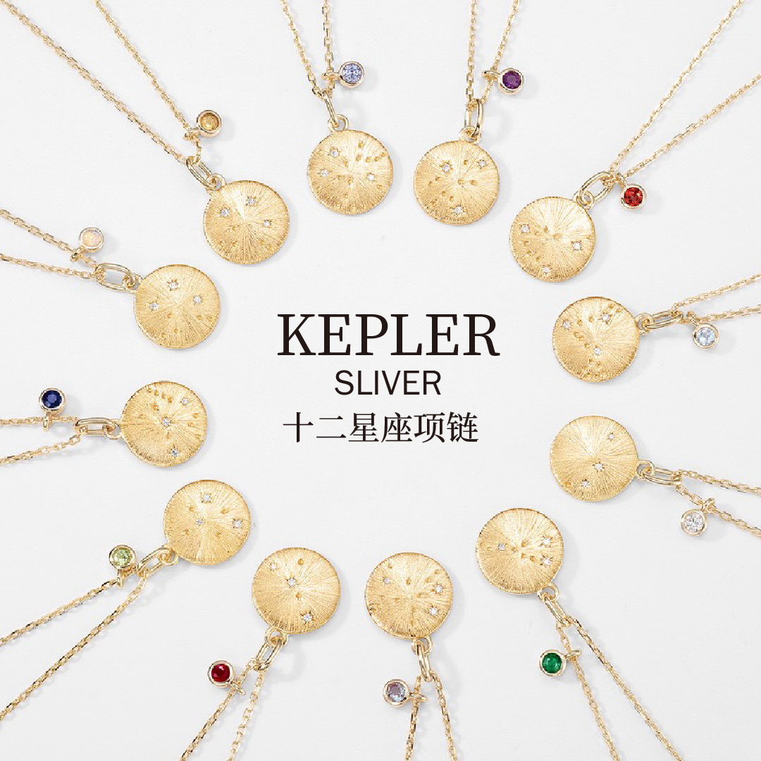 纯银十二星座项链生辰石黄水晶长毛衣链钱币金设计师款秋冬高级感