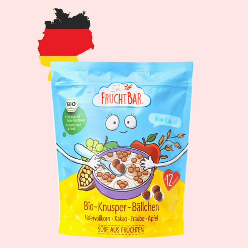 德国代购满300包邮fruchtbar福乐蓓1岁+有机燕麦球125g
