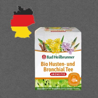 德国代购全场满300包邮Bad Heilbrunner有机止咳润肺草本茶24g