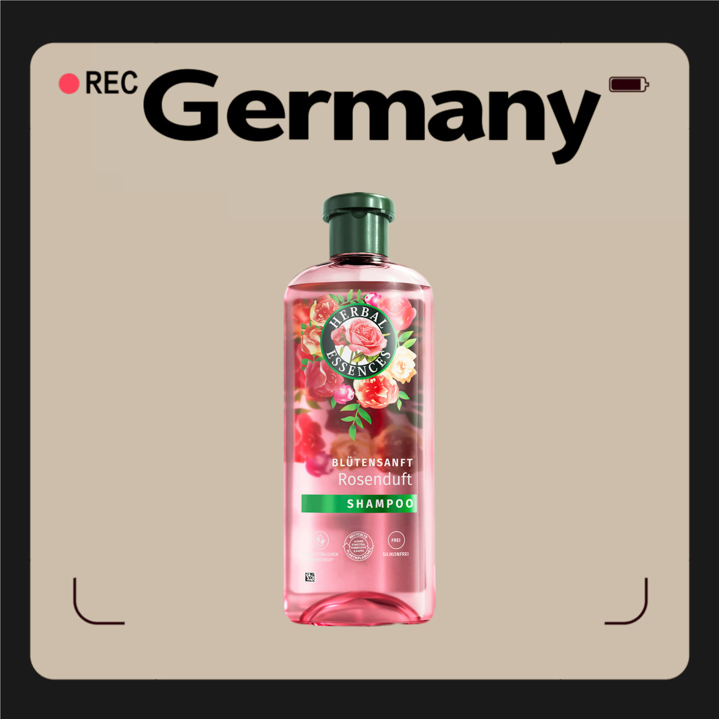 德国代购【300包邮】Herbal Essences草药精华玫瑰香洗发水350ml