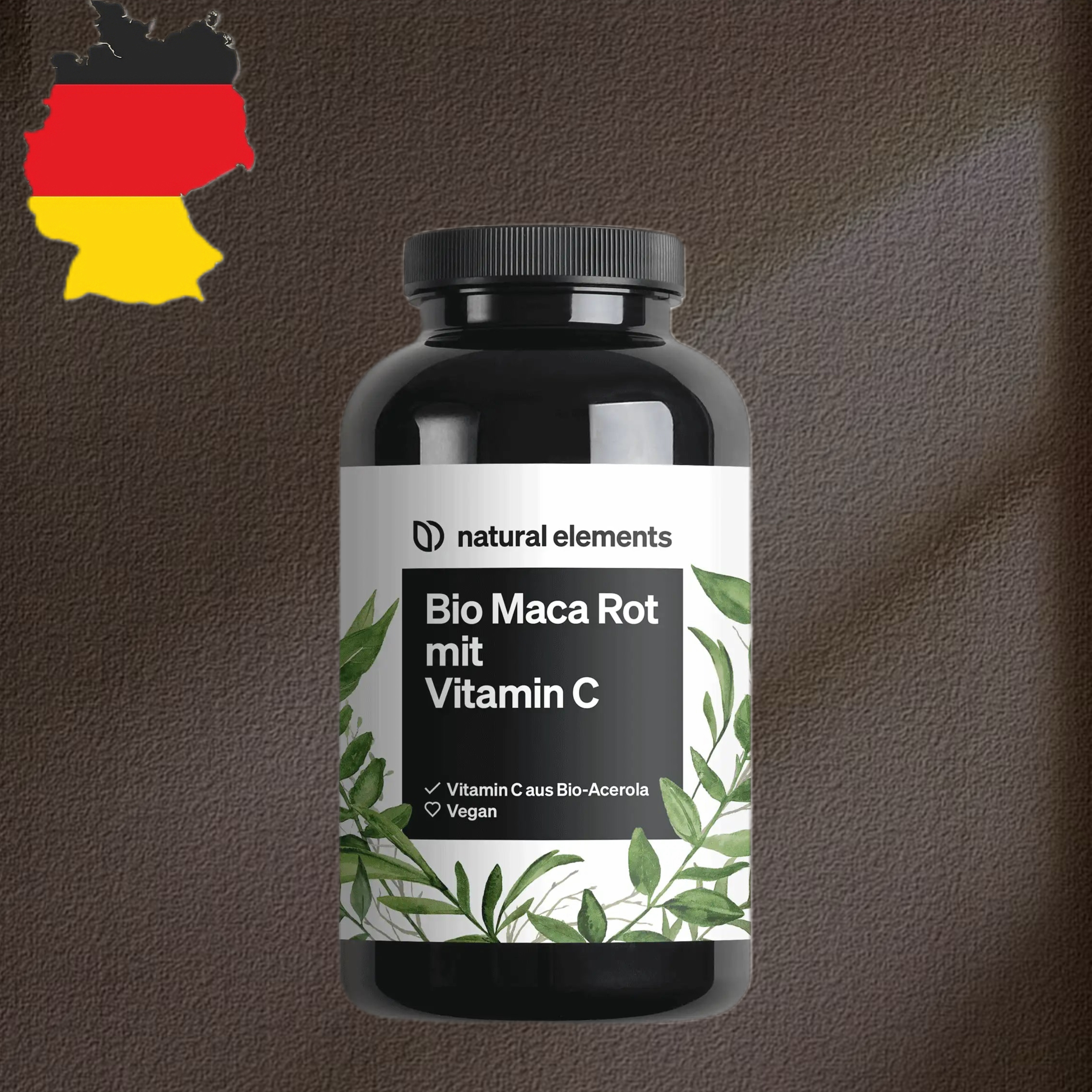 德国代购【满300包邮】 natural elements 有机红马卡囊粒180粒