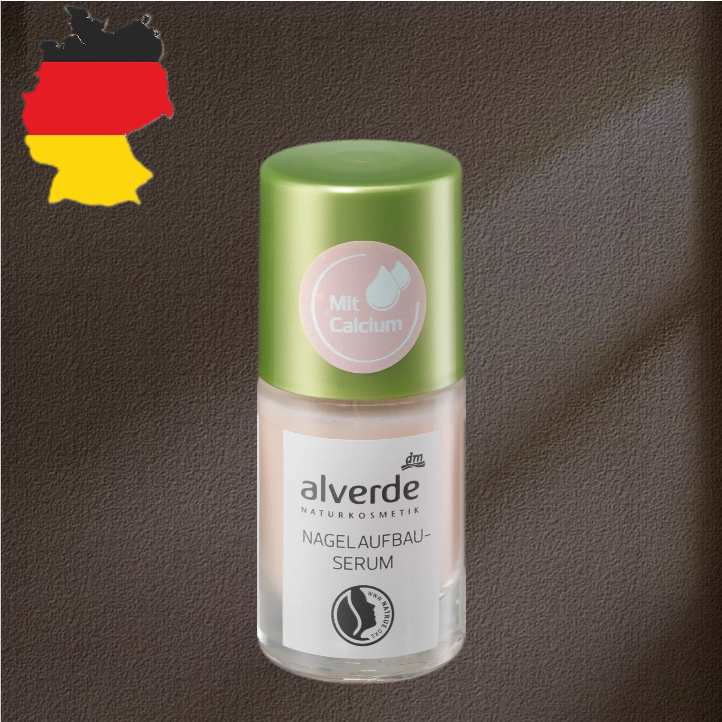 德国代购【全场满300包邮】alverde艾薇德天然含钙护甲油10ml