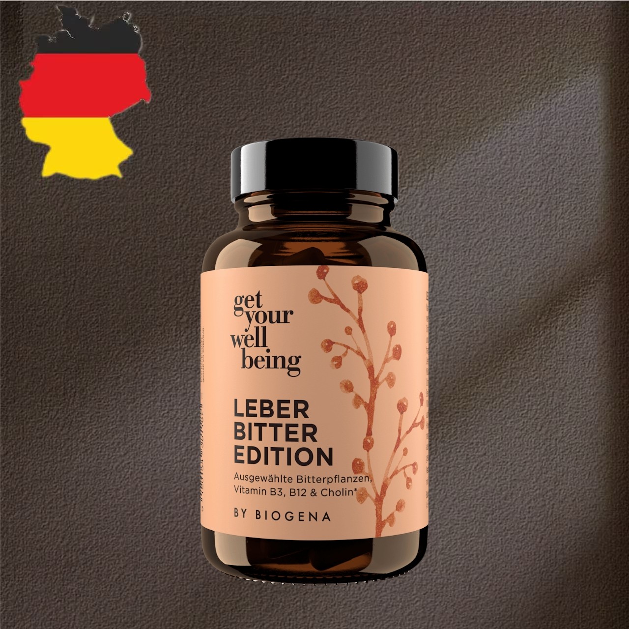 德国代购【全场满300包邮 】Biogena无麸质护肝胶囊60粒，27g - 封面