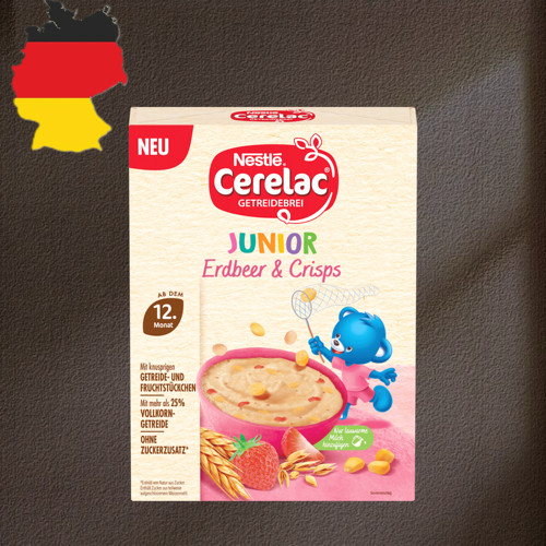 德国代购【全场满300包邮】Nestle Cerelac12个月+草莓杂粮糊200g