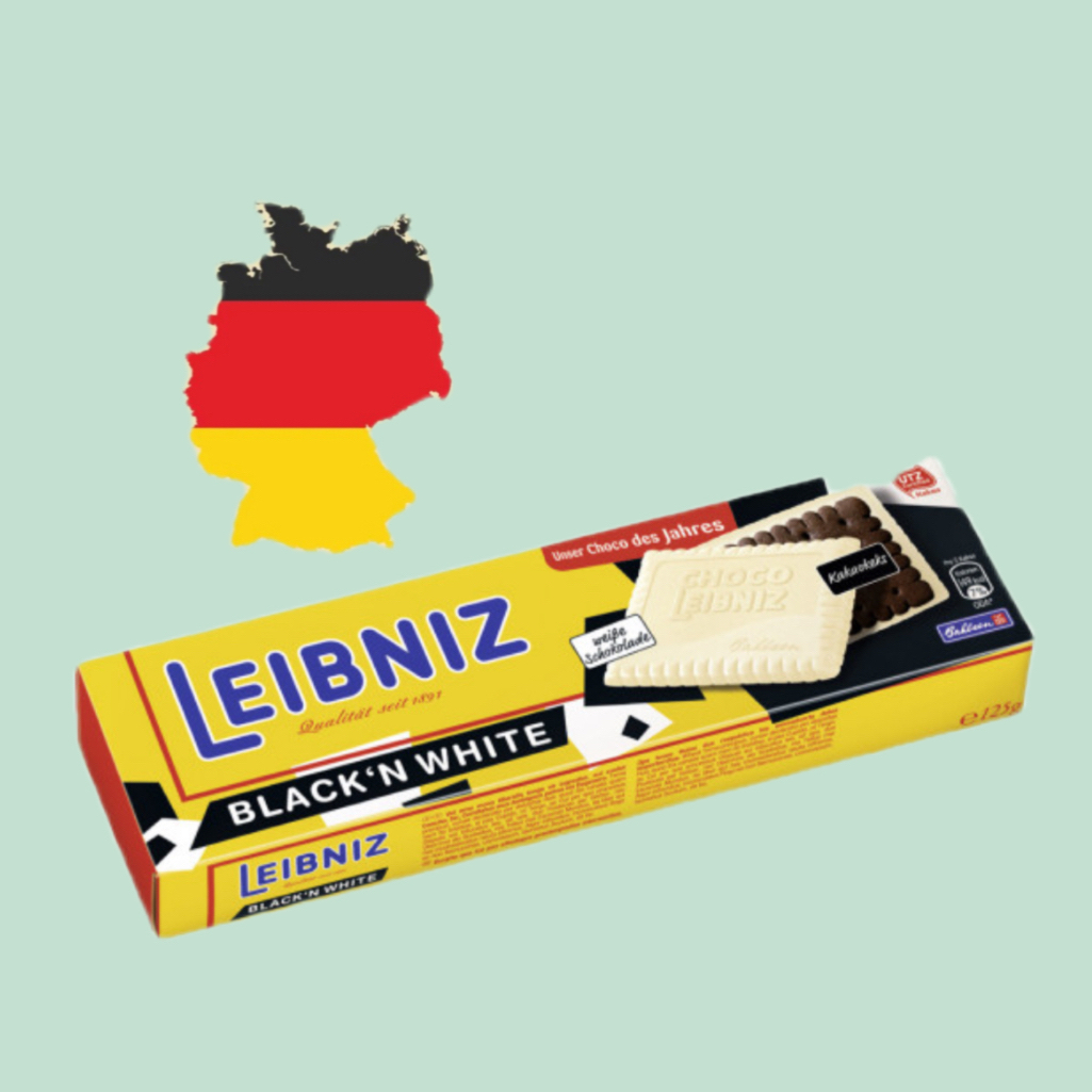 德国代购【全场300包邮】Leibniz百乐顺白巧克力可可曲奇饼干125g