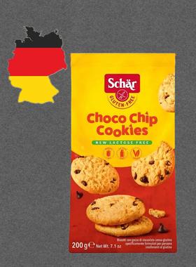 德国代购【全场满300包邮】schar无麸质巧克力豆曲奇饼干200g