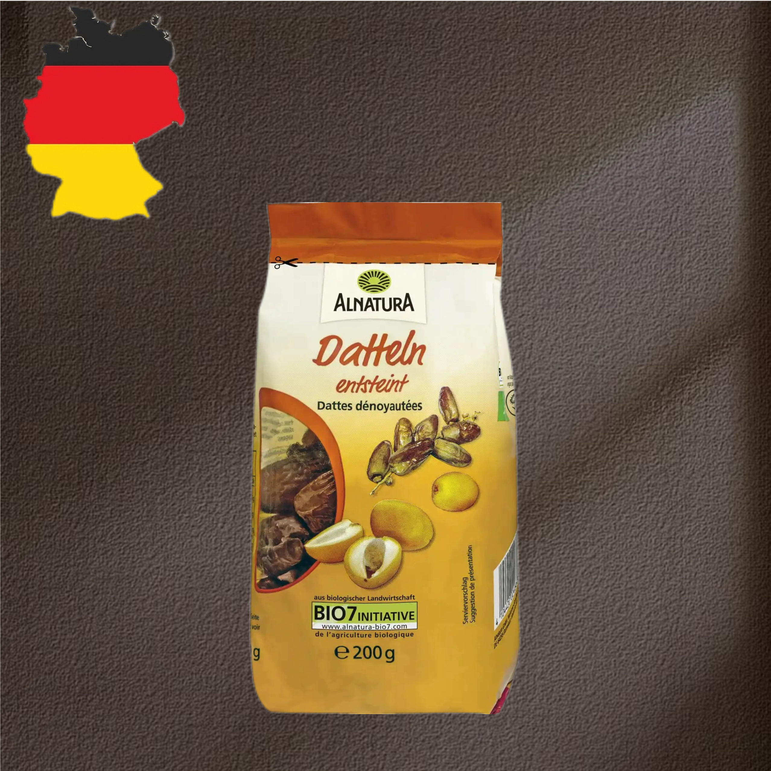 德国代购【全场满300包邮】alnatura安娜图拉有机去核椰枣200g
