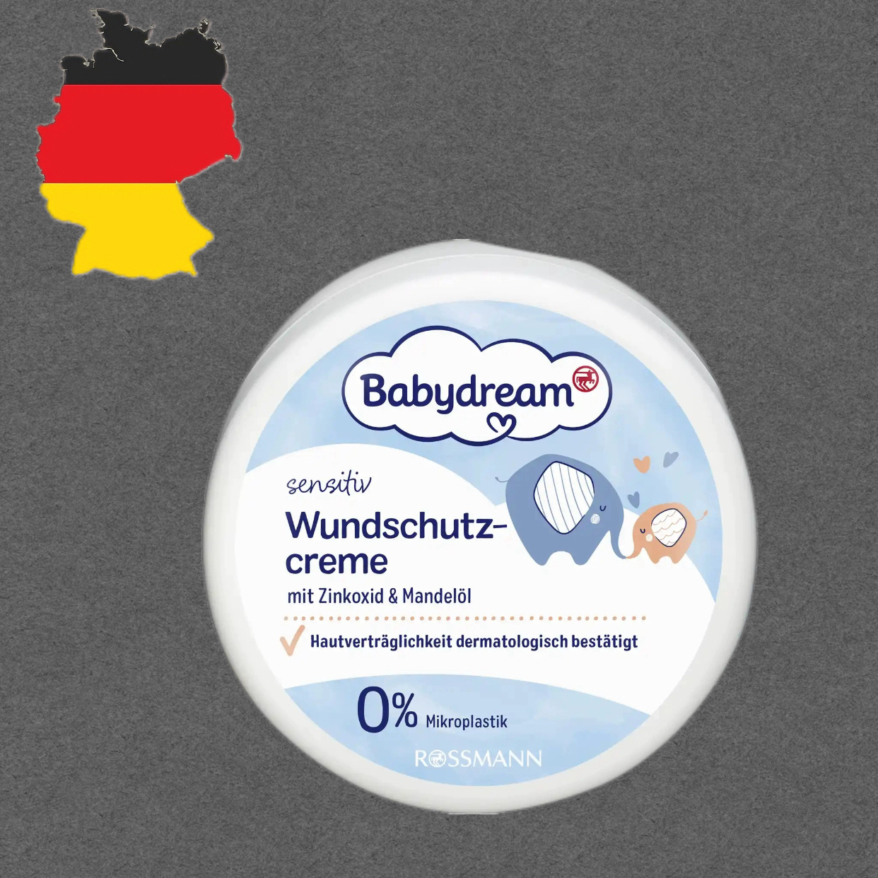 满300包邮德国代购babydream维生素E葵花籽油保湿婴儿面霜150ml