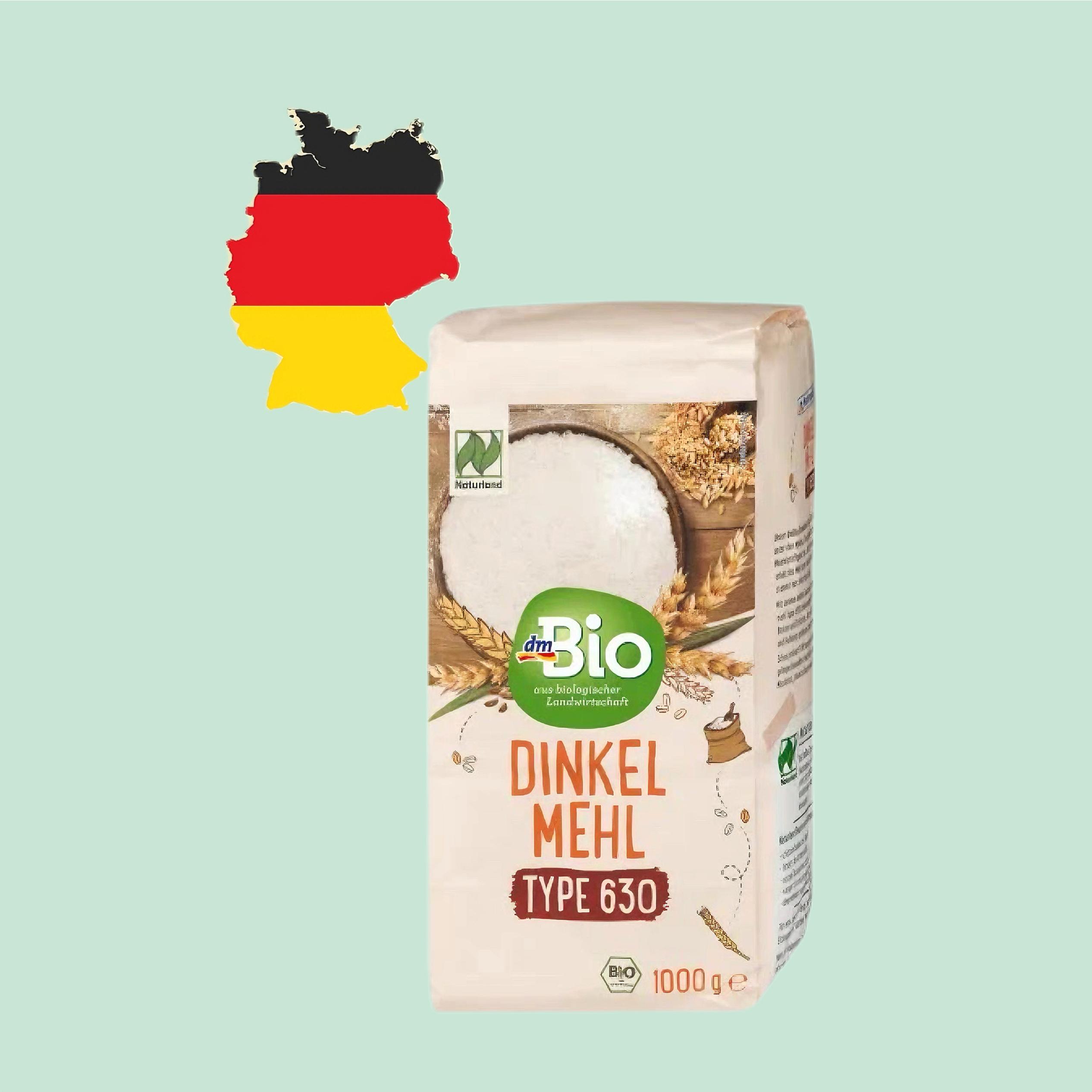 德国代购【全场满300包邮】dm bio有机630型小麦粉1000g