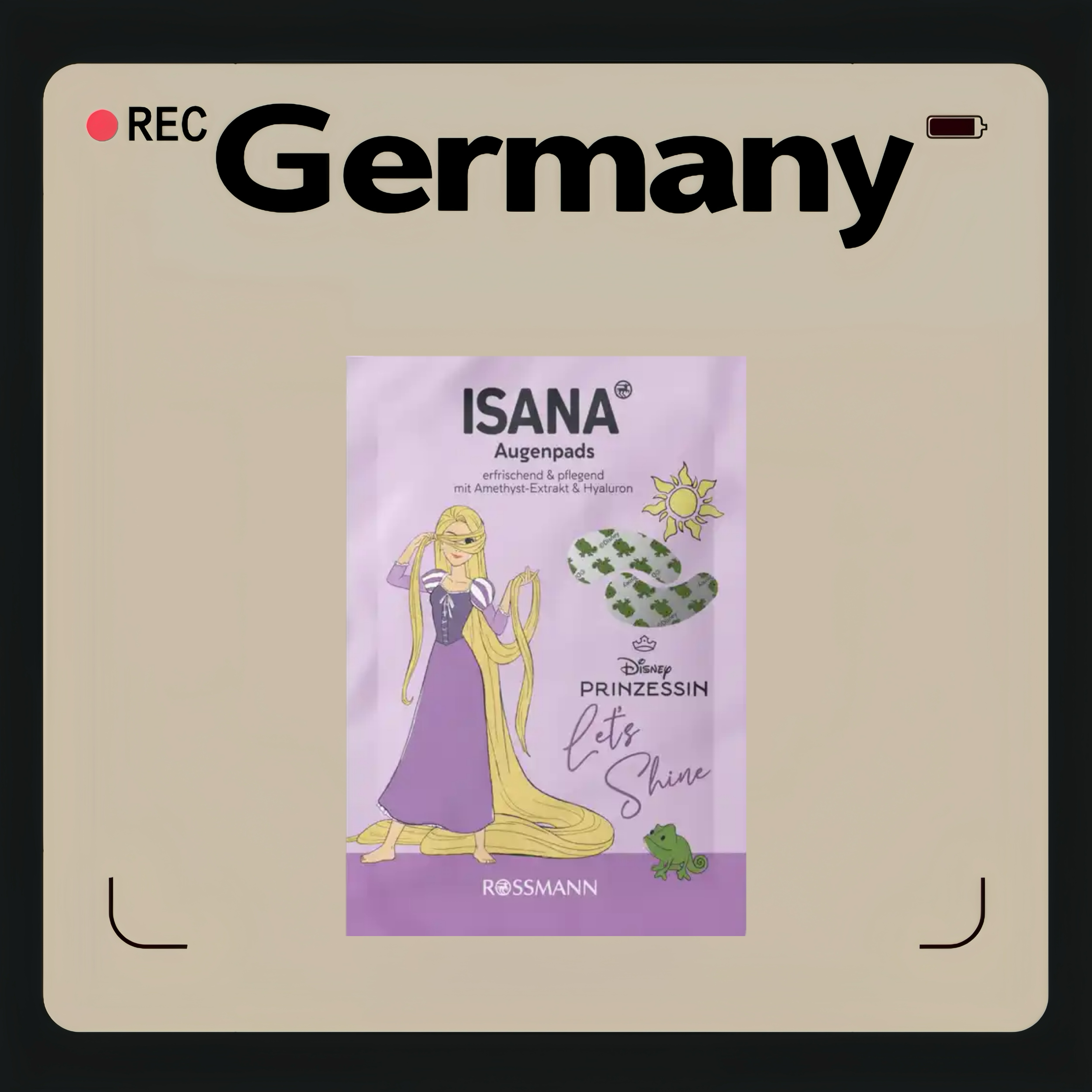 德国代购【全场满300包邮】ISANA迪士尼闪闪眼贴2片装