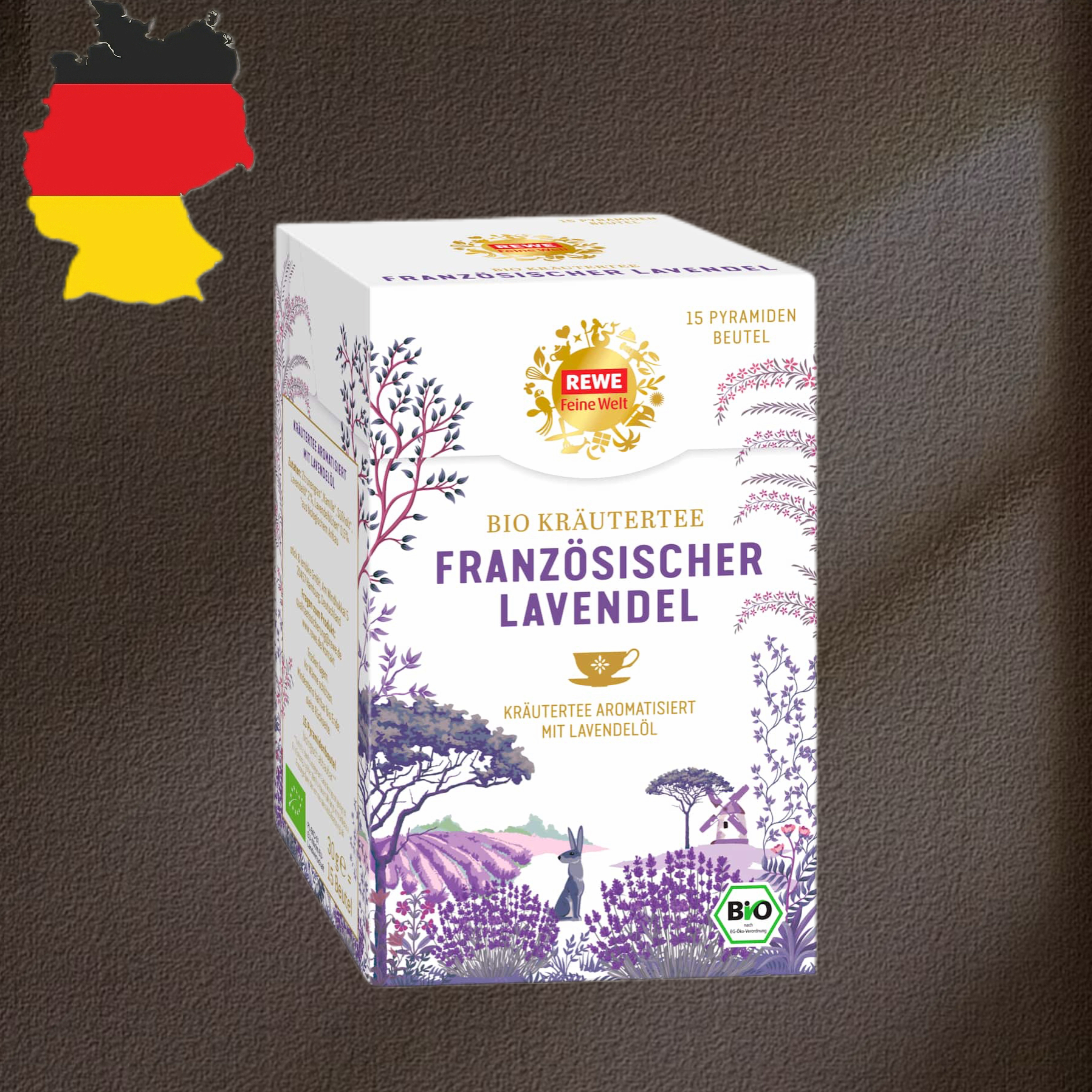 德国代购【全场满300包邮】REWE有机法式薰衣草草本茶30g