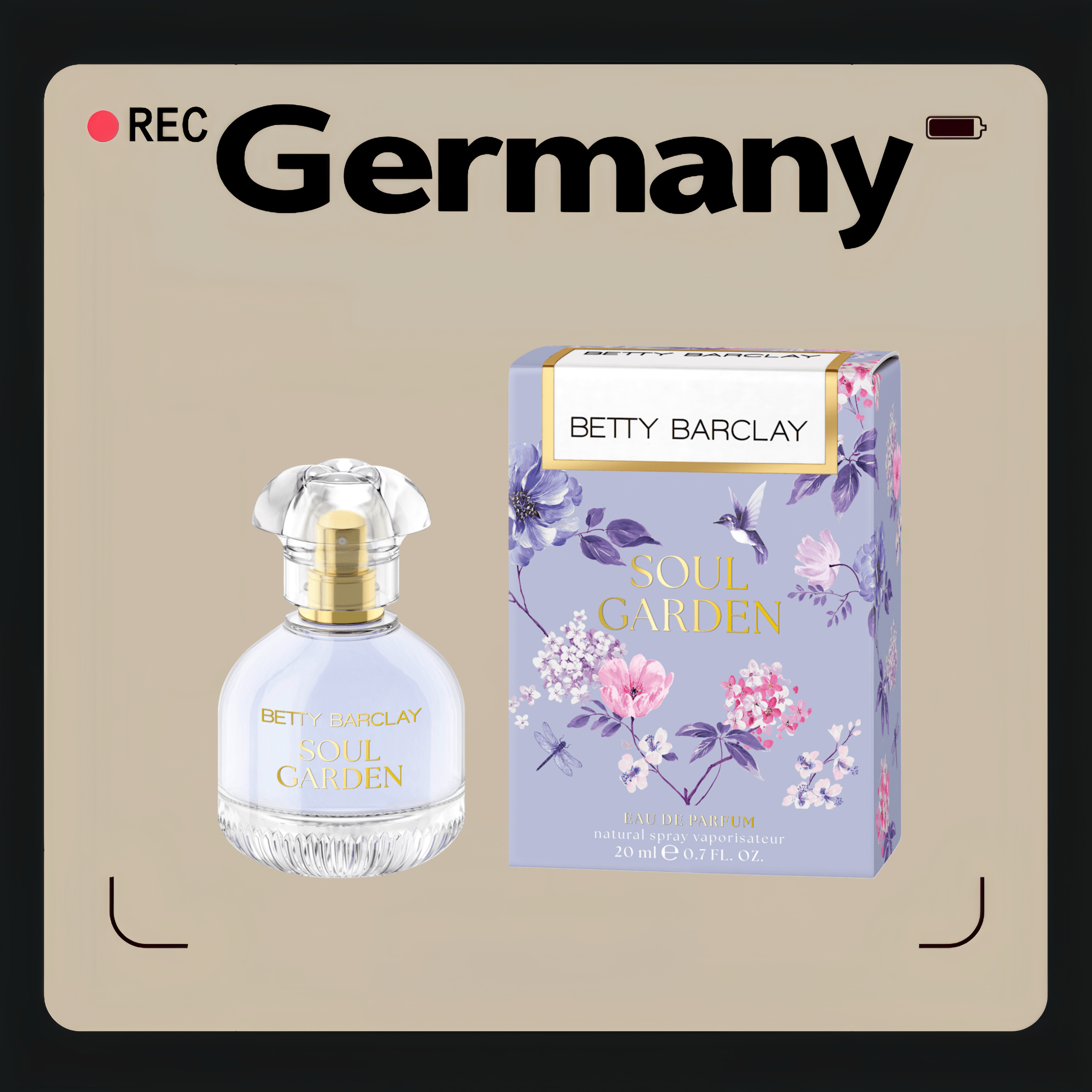 德国代购全场满300包邮Betty Barclay灵魂花园女士香水EDP20ml