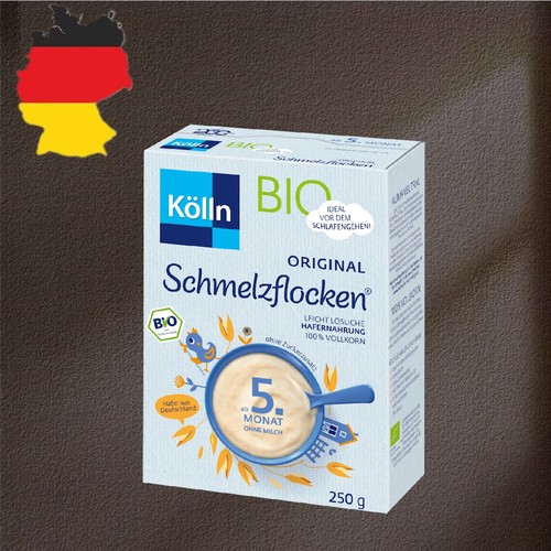 德国代购【全场满300包邮】kolln5个月+有机原味杂粮粥250g