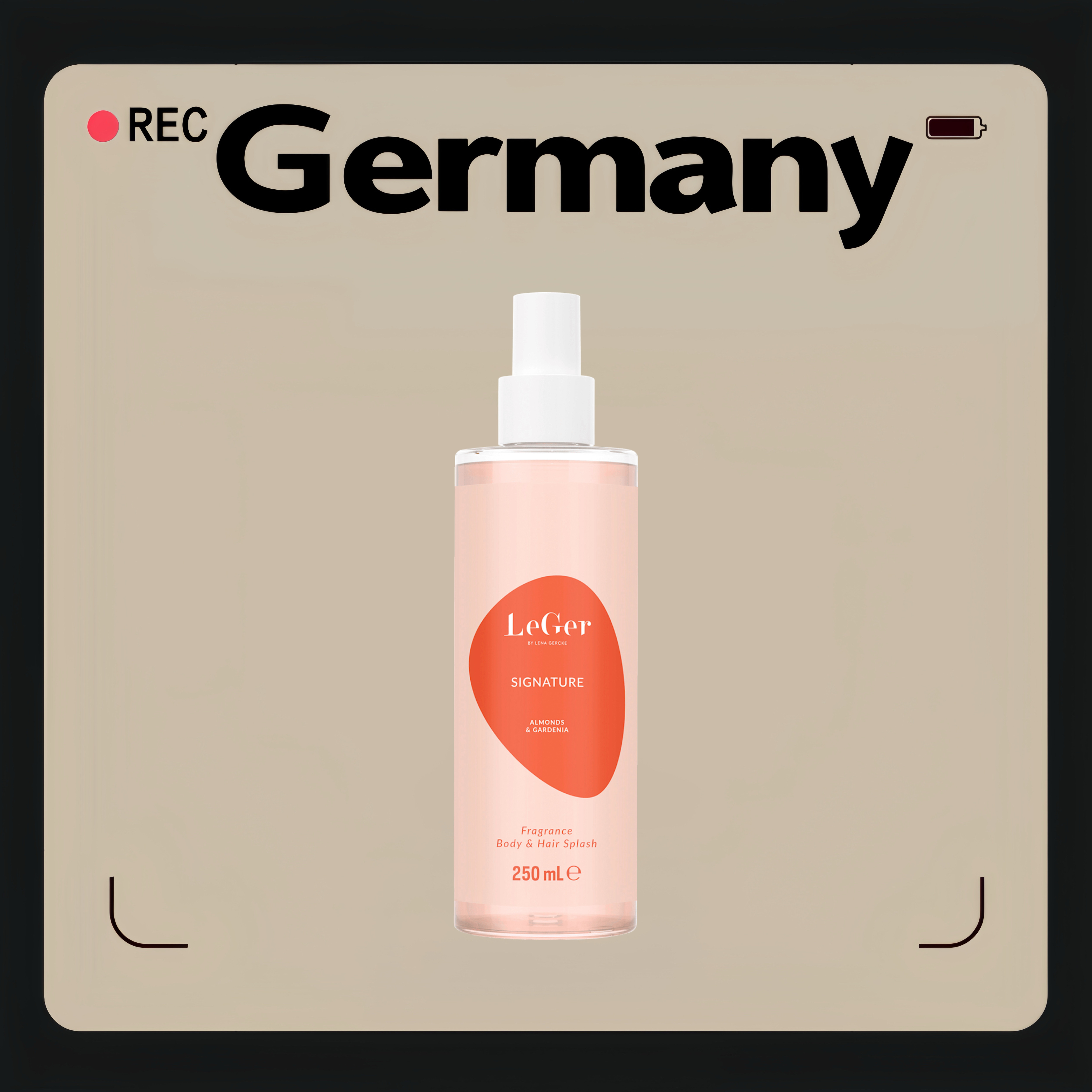 德国代购【全场满300包邮】LeGer真实信号女士身体喷雾250ml