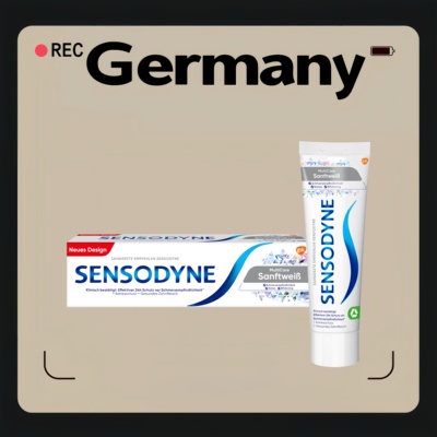 德国代购【全场满300包邮】Sensodyne多效美白牙膏75ml