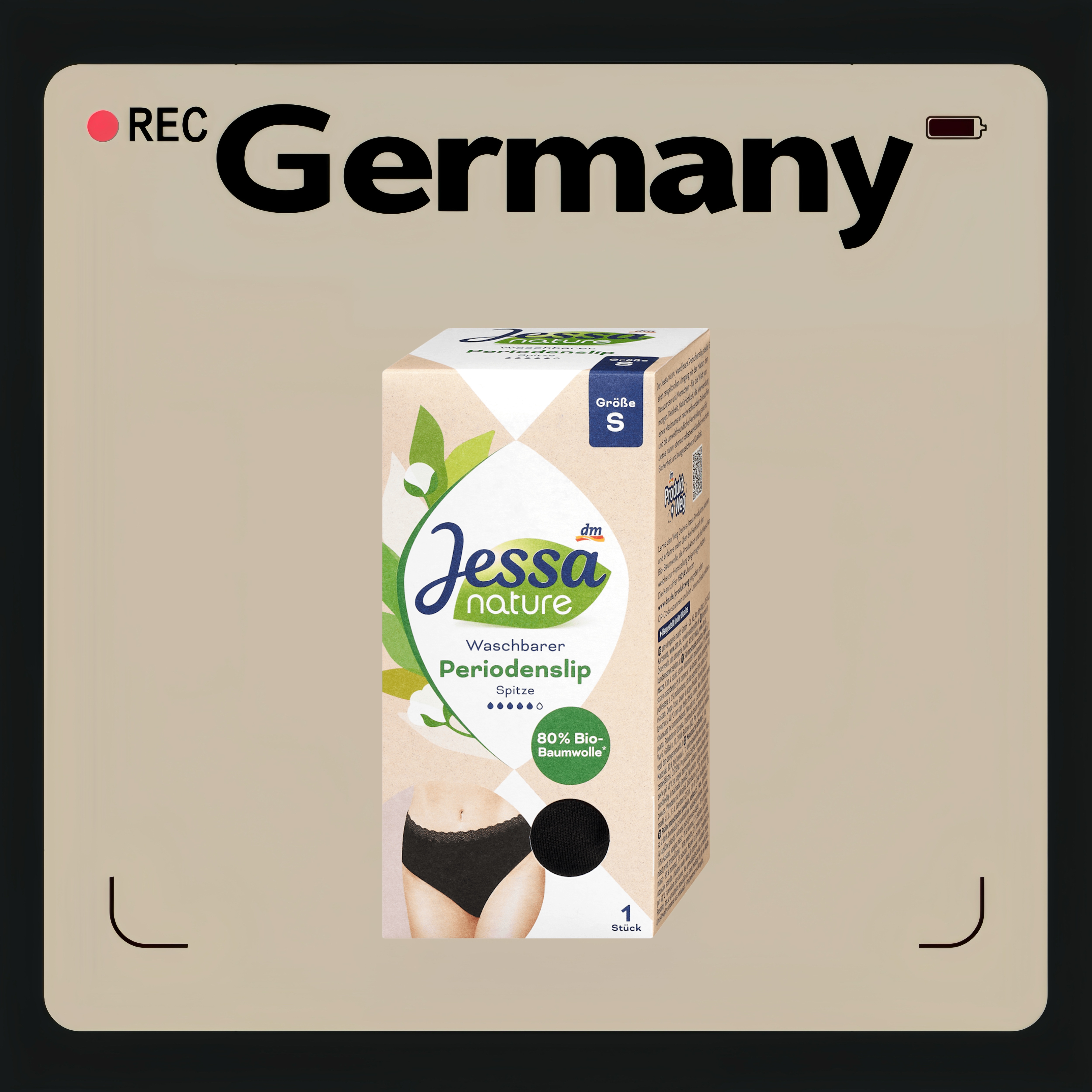 德国代购【全场满300包邮】Jessa可水洗女士经期裤s1条装