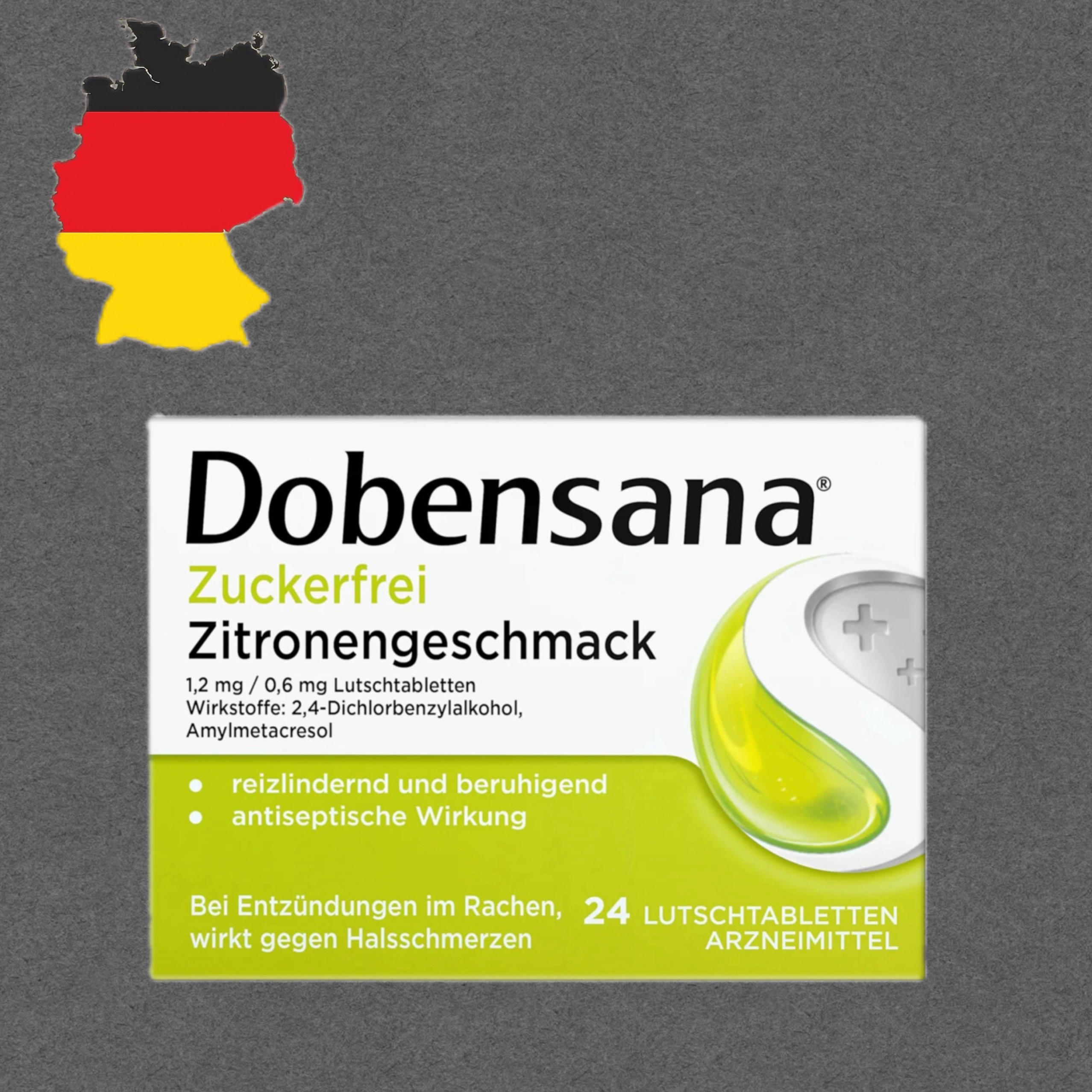 德国代购【全场满300包邮】Dobensana无糖柠檬含片24片