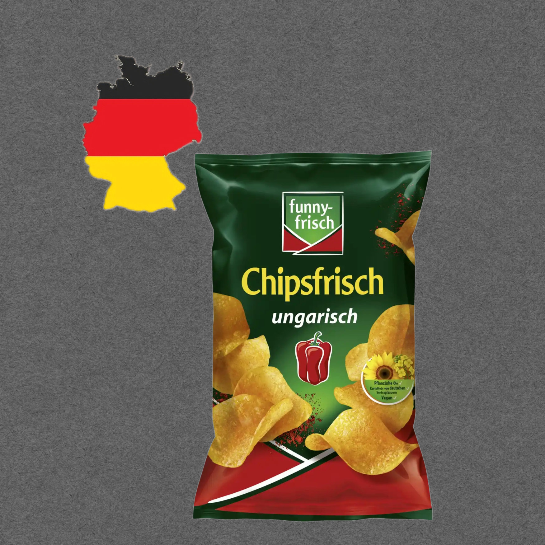 德国代购【全场满300包邮】funny-frisch匈牙利风味薯片150g