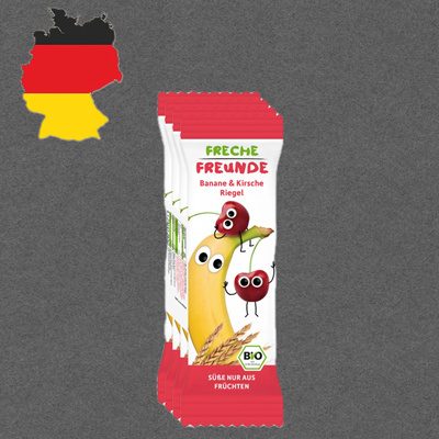 德国代购【全场满300包邮】freche freunde1岁+有机谷物条4*23g