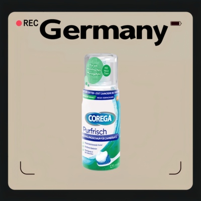 德国代购【全场满300包邮】COREGA假牙专用清洁泡沫125ml