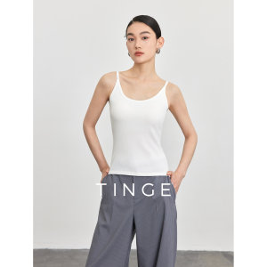 TINGE贴己美背吊带背心女内搭夏季薄款带胸垫一体防走光打底内衣