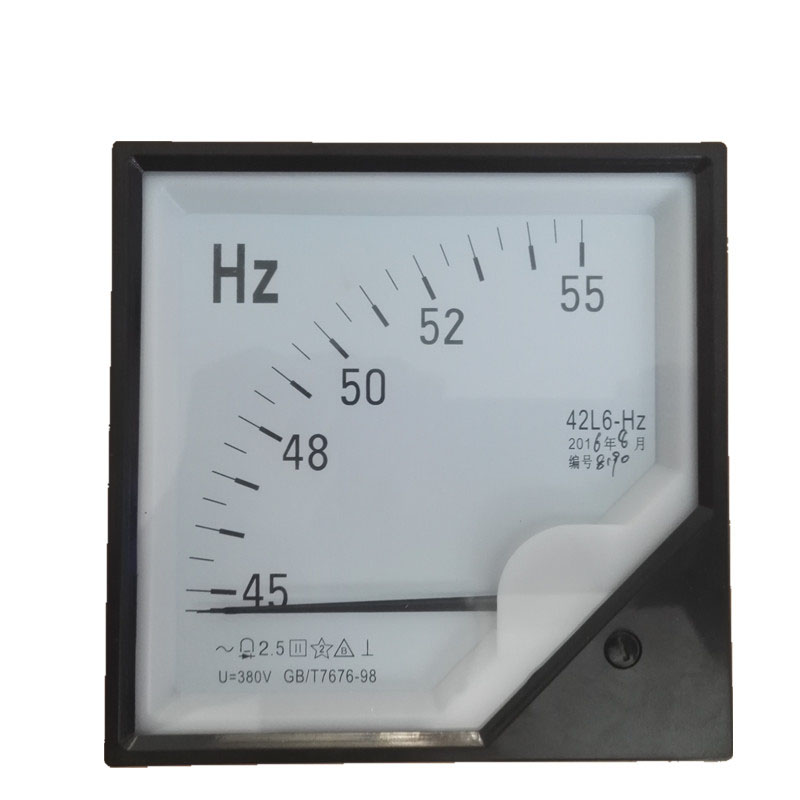 42L6-HZ 指针式 频率表 赫兹表 45-55HZ 220V 380V 42C6特价现货