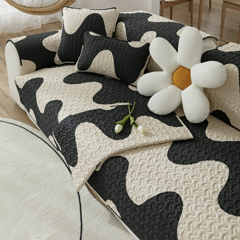 纯棉斜纹面料四季通用防滑颗粒夹棉加厚格子条纹植物耐脏靠背巾罩,包装,包装胶带,淘宝优惠券,粉丝福利购,淘宝优惠卷