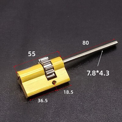 超C级多边柱锁芯 老式防盗门小帅11齿轮指纹锁芯 全自动智能锁芯